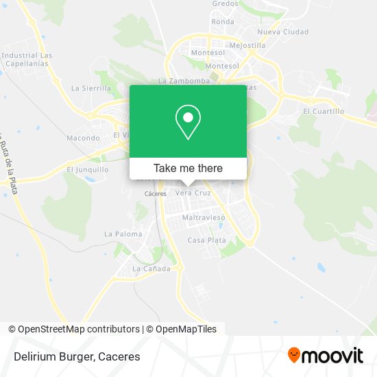 Delirium Burger map