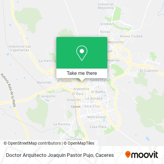 Doctor Arquitecto Joaquín Pastor Pujo map