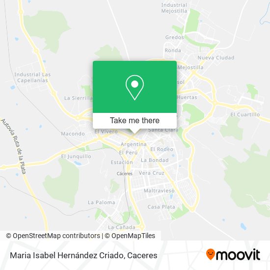 Maria Isabel Hernández Criado map