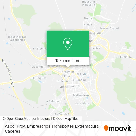 Asoc. Prov. Empresarios Transportes Extremadura map