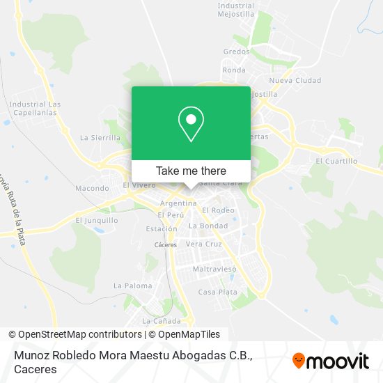 mapa Munoz Robledo Mora Maestu Abogadas C.B.