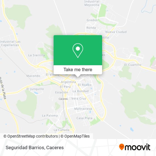 Seguridad Barrios map