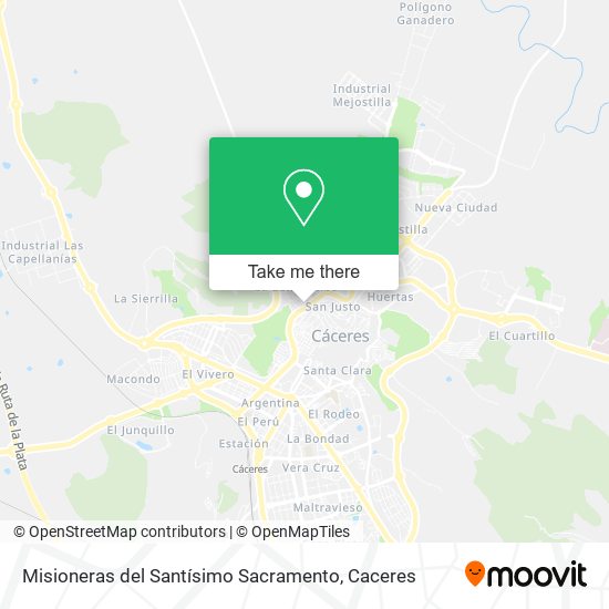 Misioneras del Santísimo Sacramento map