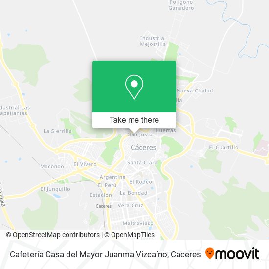 Cafetería Casa del Mayor Juanma Vizcaíno map