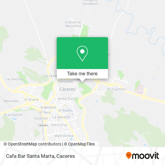 Cafa Bar Santa Marta map