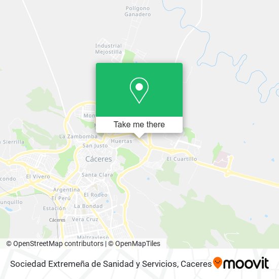 Sociedad Extremeña de Sanidad y Servicios map
