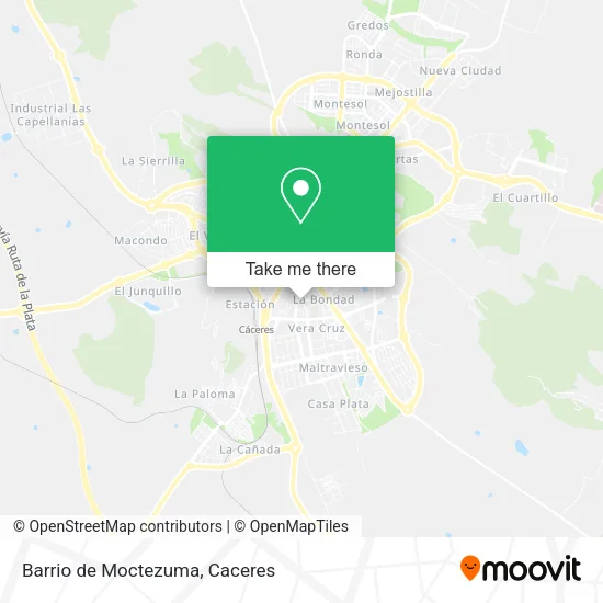 Barrio de Moctezuma map