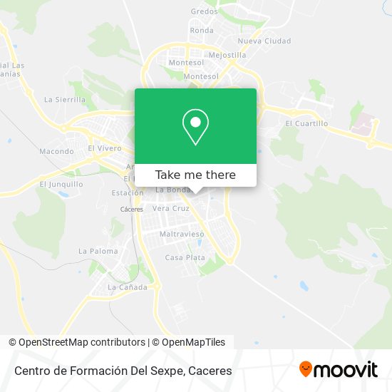 Centro de Formación Del Sexpe map