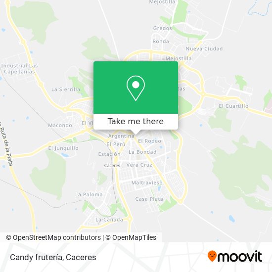 Candy frutería map