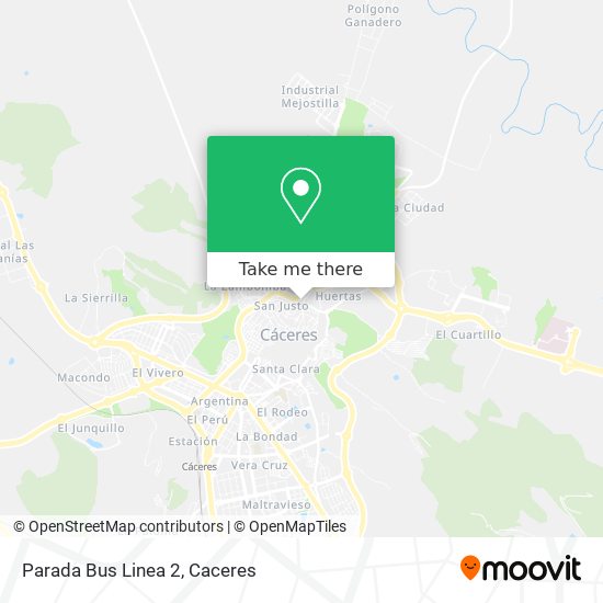 Parada Bus Linea 2 map