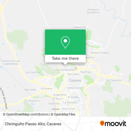 Chiringuito Paseo Alto map