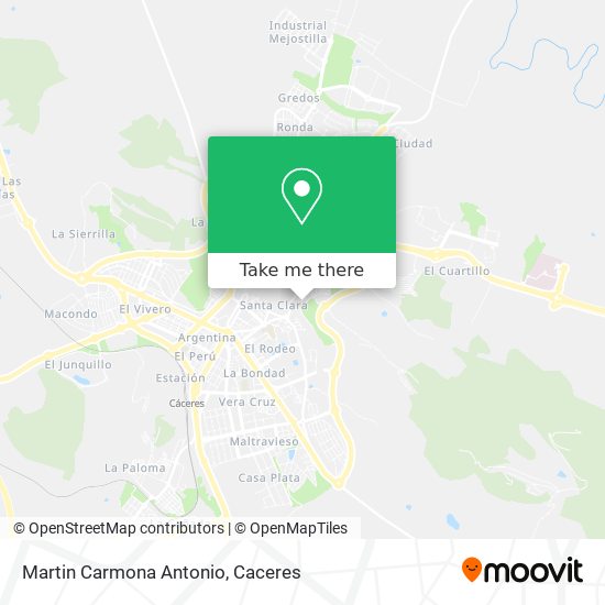 Martin Carmona Antonio map