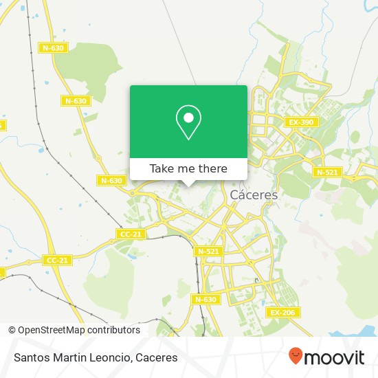 Santos Martin Leoncio map