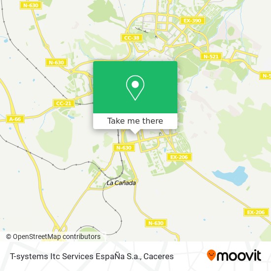 mapa T-systems Itc Services EspaÑa S.a.