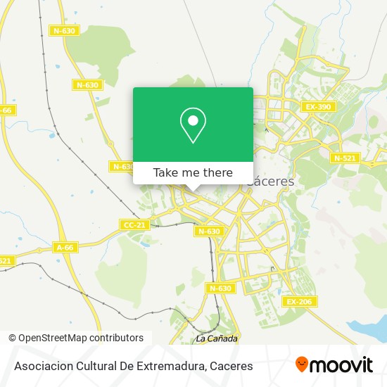 Asociacion Cultural De Extremadura map