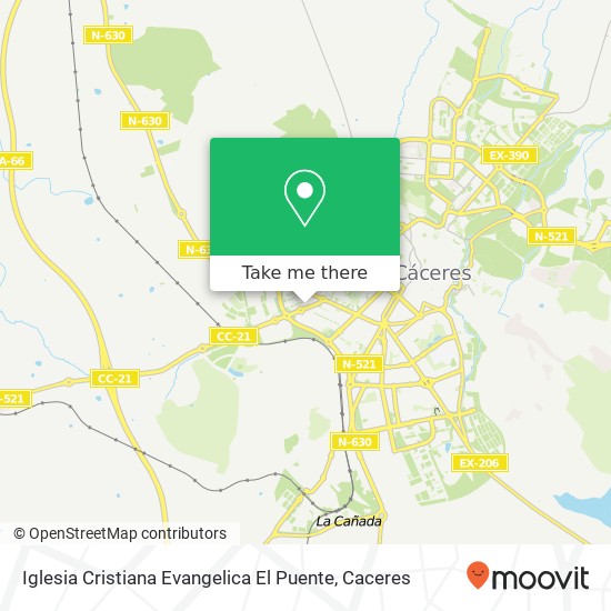 Iglesia Cristiana Evangelica El Puente map