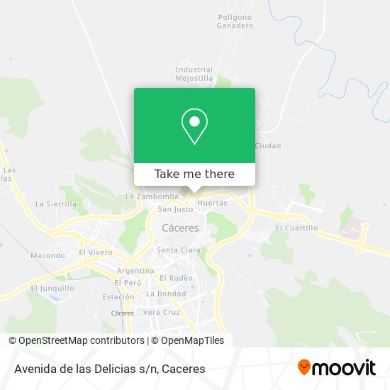mapa Avenida de las Delicias s/n