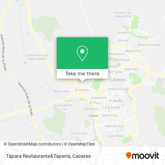 mapa Tápara Restaurante&Tapería