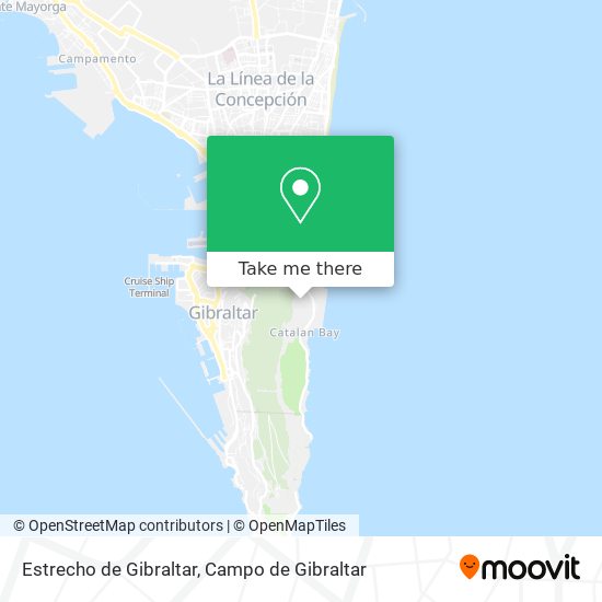 mapa Estrecho de Gibraltar