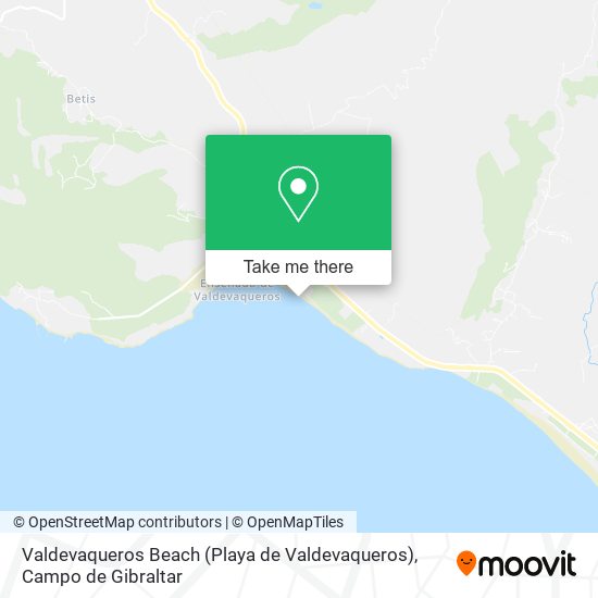 mapa Valdevaqueros Beach (Playa de Valdevaqueros)