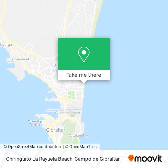 mapa Chiringuito La Rayuela Beach