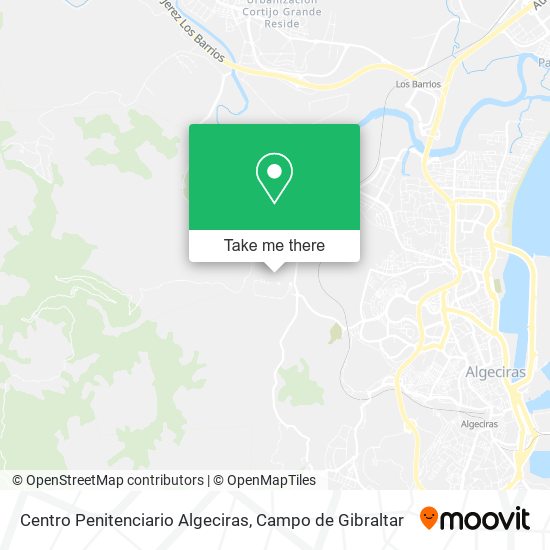 Centro Penitenciario Algeciras map