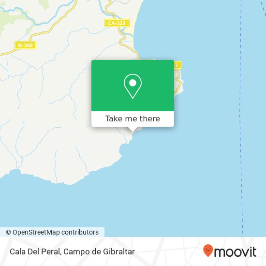 Cala Del Peral map