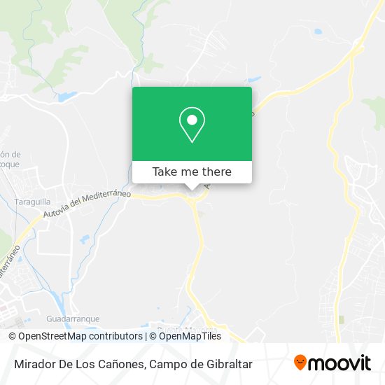 Mirador De Los Cañones map