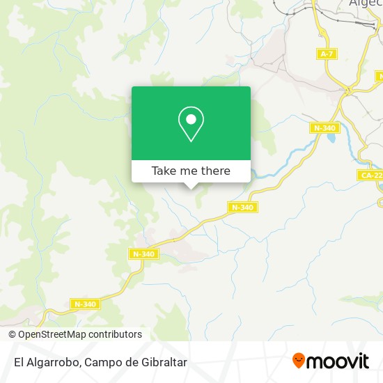 El Algarrobo map