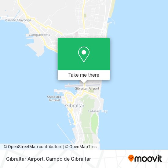 mapa Gibraltar Airport