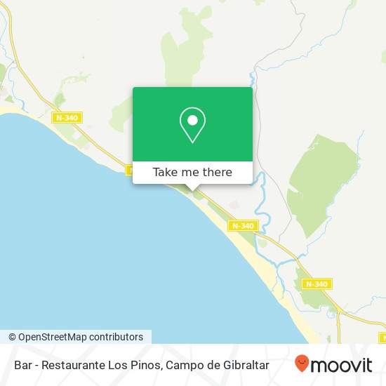 mapa Bar - Restaurante Los Pinos