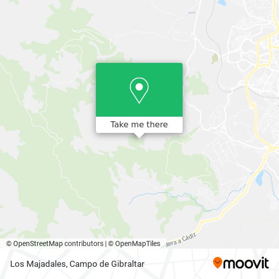 Los Majadales map