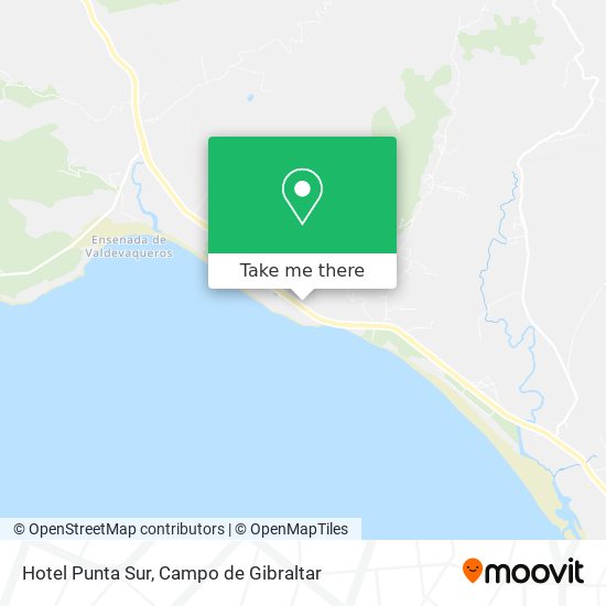 Hotel Punta Sur map