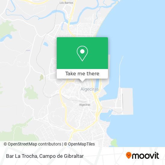 Bar La Trocha map