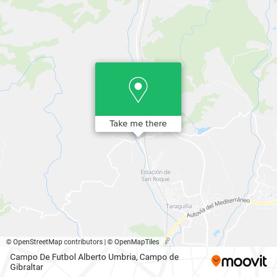 mapa Campo De Futbol Alberto Umbria