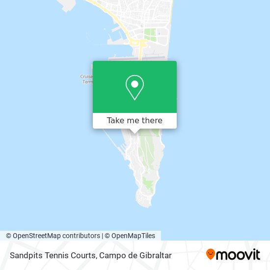 Sandpits Tennis Courts map