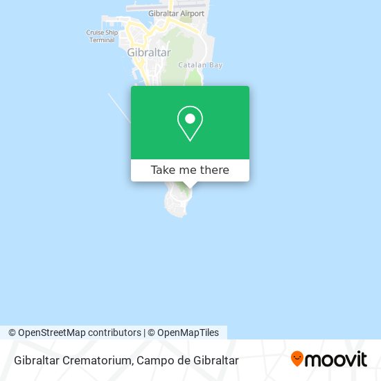 Gibraltar Crematorium map
