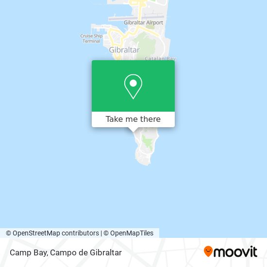 mapa Camp Bay