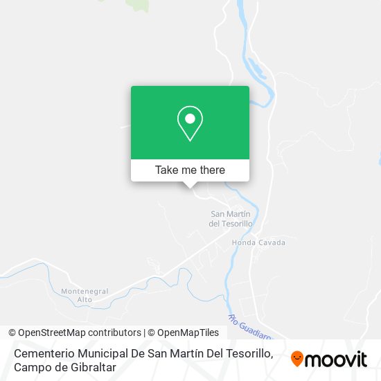 mapa Cementerio Municipal De San Martín Del Tesorillo