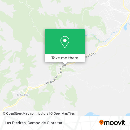 Las Piedras map