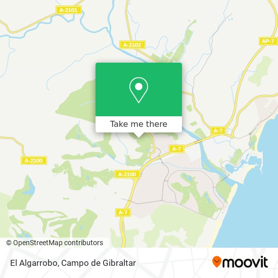 El Algarrobo map