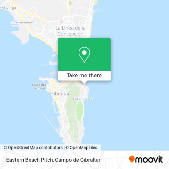 Eastern Beach Pitch map