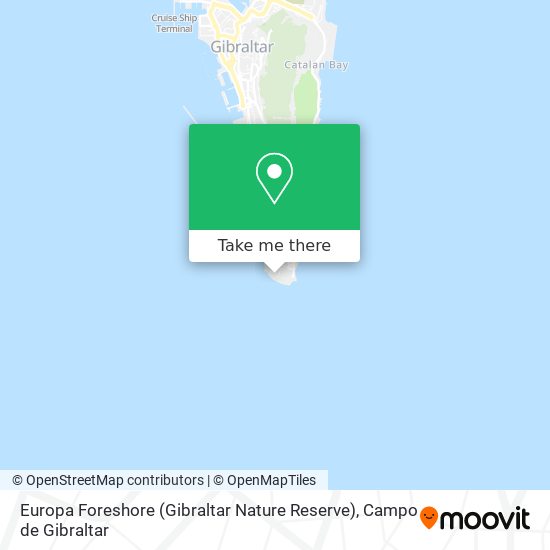 mapa Europa Foreshore (Gibraltar Nature Reserve)