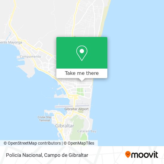 Policía Nacional map