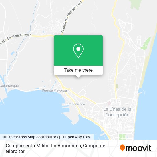 Campamento Militar La Almoraima map