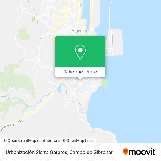 Urbanización Sierra Getares map