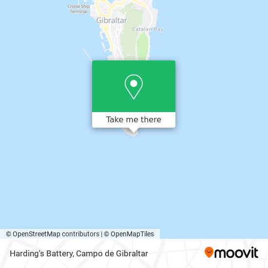 mapa Harding's Battery