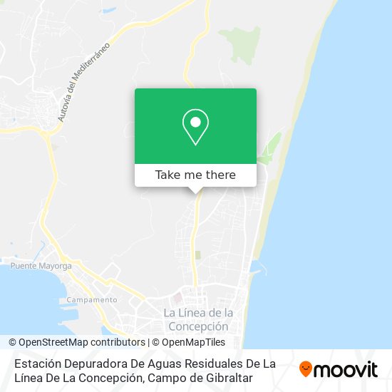 mapa Estación Depuradora De Aguas Residuales De La Línea De La Concepción