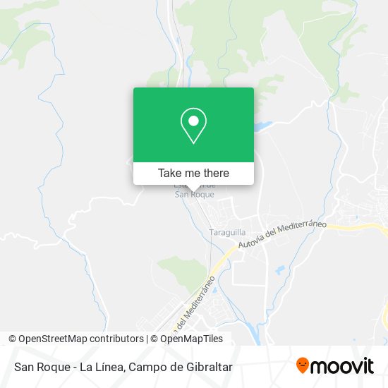 San Roque - La Línea map