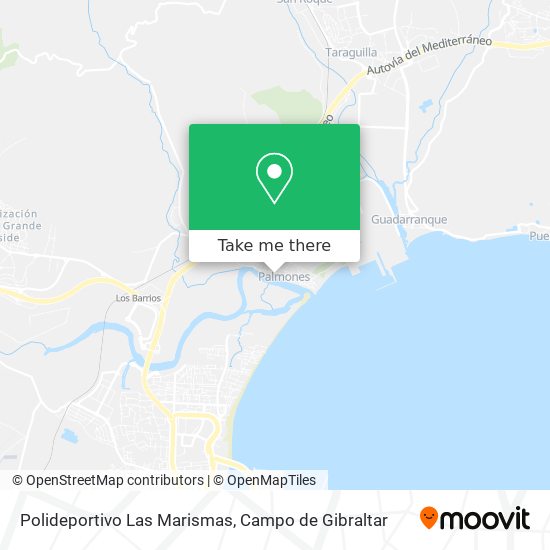 mapa Polideportivo Las Marismas